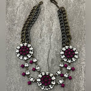 Purple, Two Tone Statement Necklace